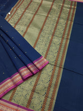 Heritage Handwoven cotton Butta Blue 