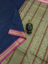 Heritage Handwoven cotton Butta Blue 