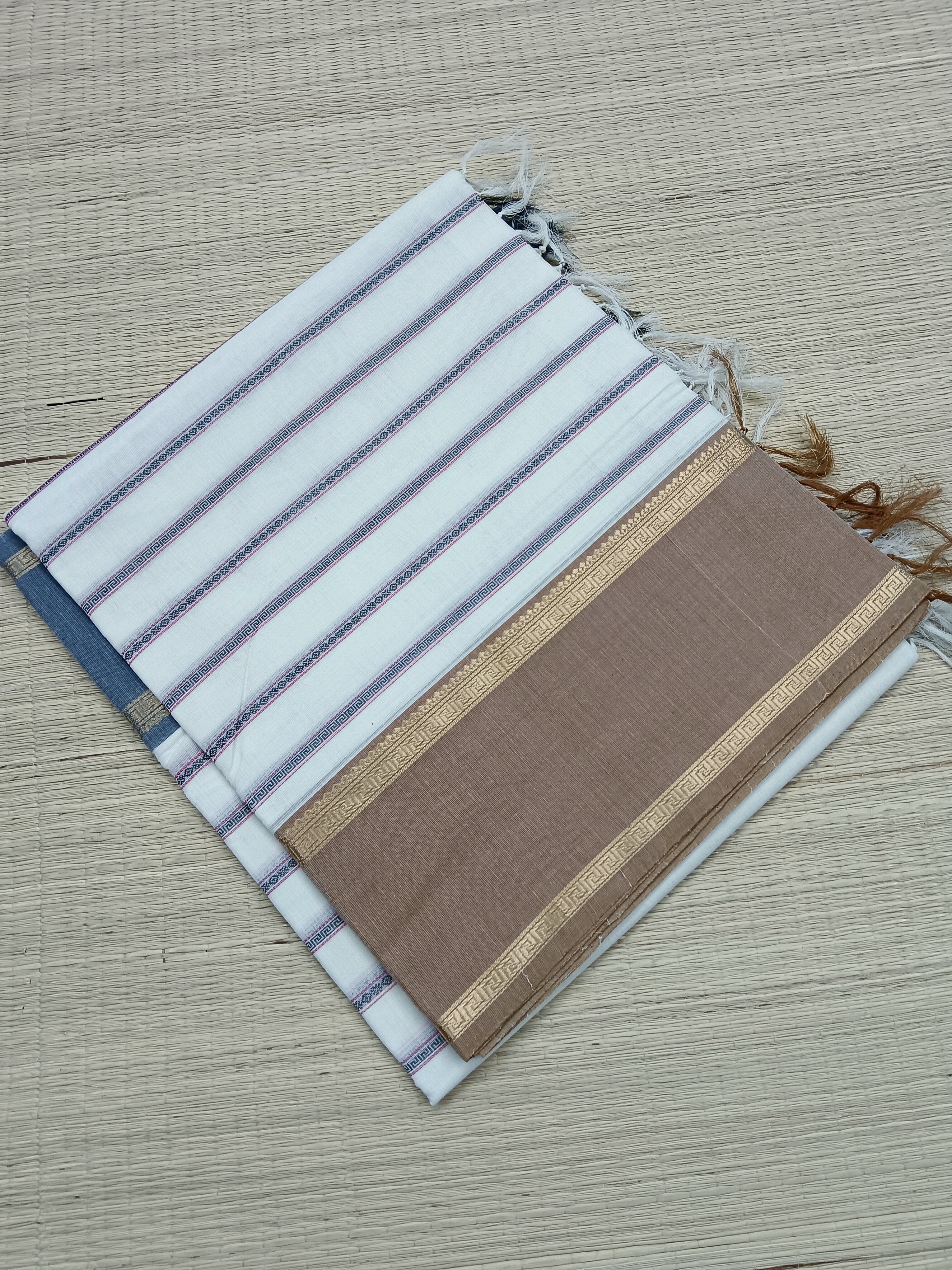 Heritage Handwoven cotton Veldhari White