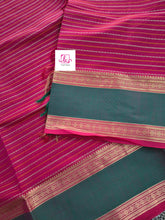 Heritage Handwoven cotton Veldhari Redish Pink 
