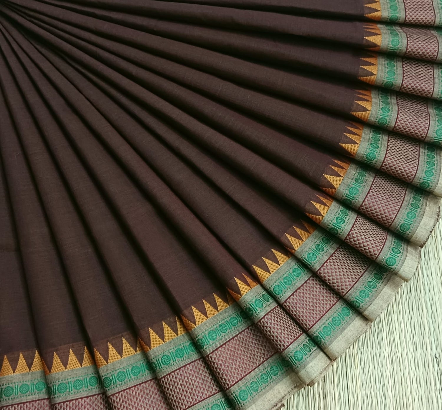 Chettinad Cotton -Daily Wear -Dark Brown - CDW84
