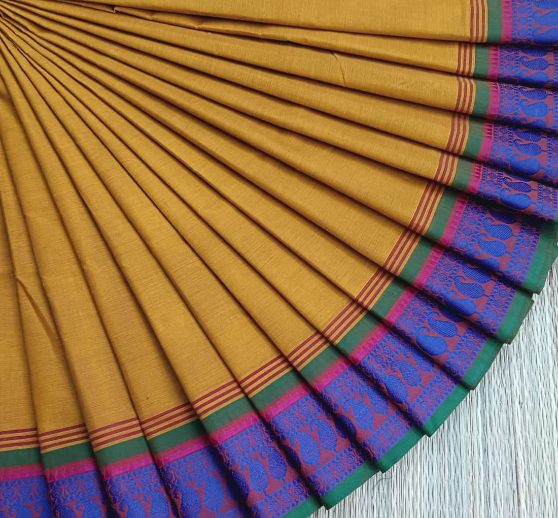 Chettinad Cotton -Daily Wear - Mustard Yellow-CDW33