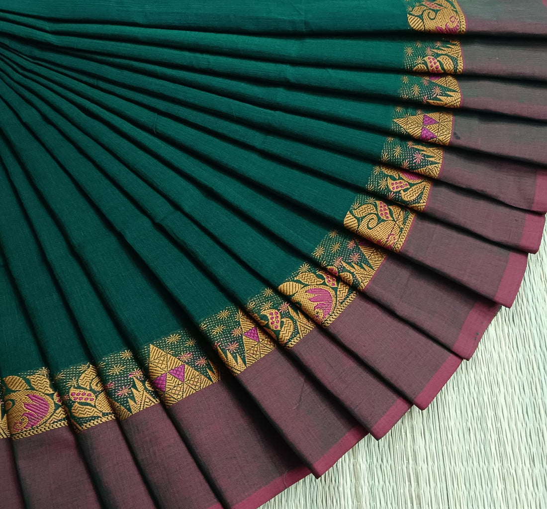 Chettinad Cotton -Daily Wear -Green - CDW91