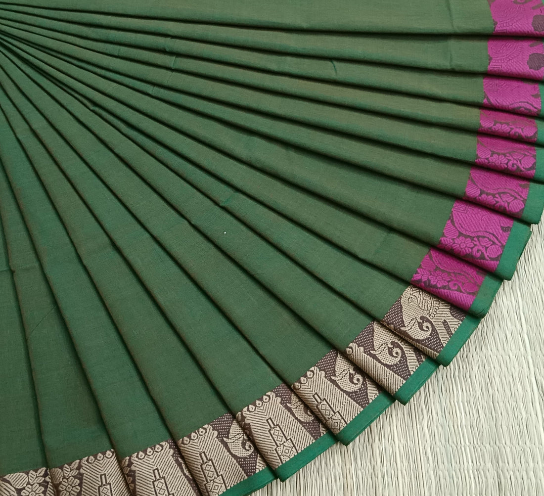 Chettinad Cotton -Daily Wear -Light Leaf Green - CDW98