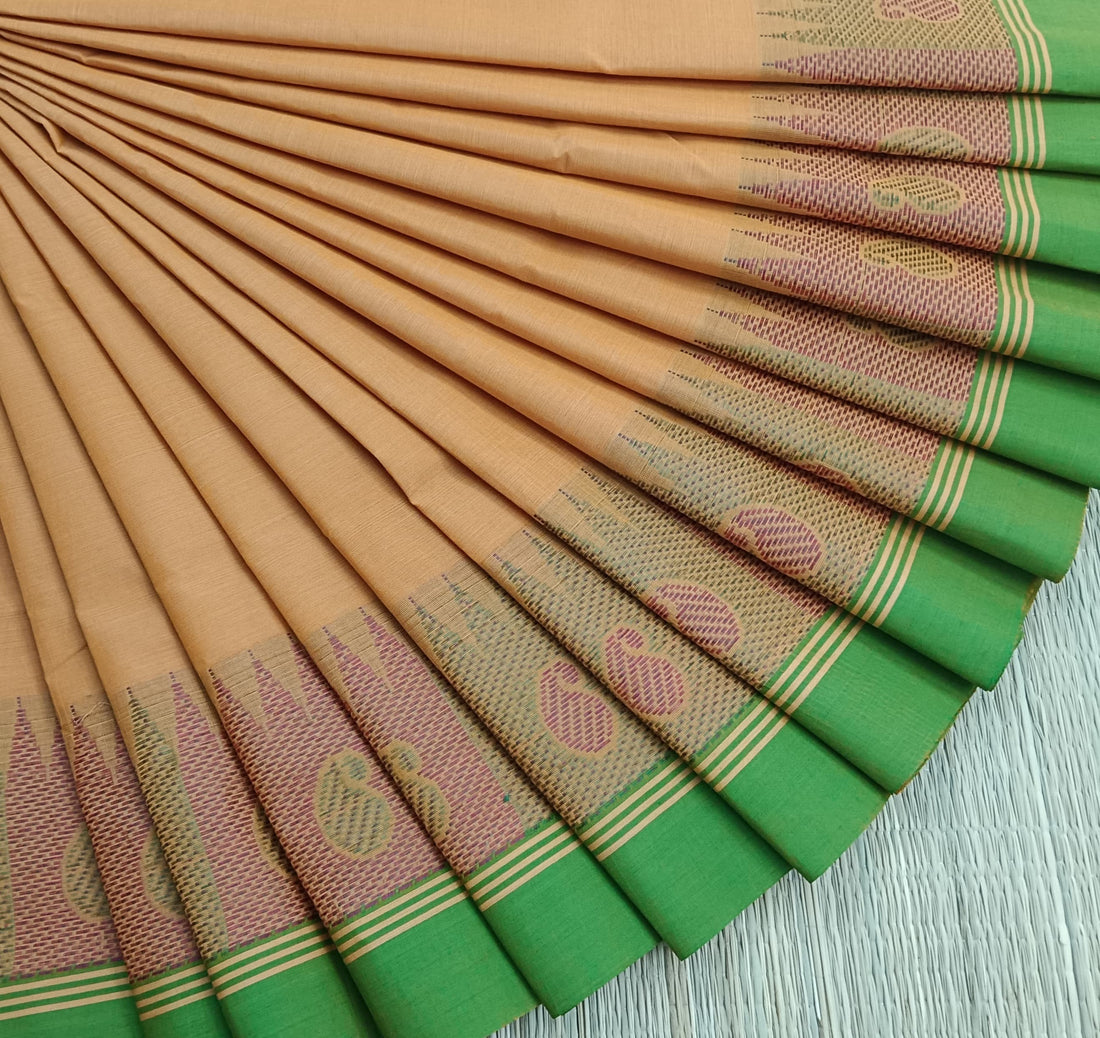 Chettinad Cotton -Daily Wear -Pastel Orange- CDW120