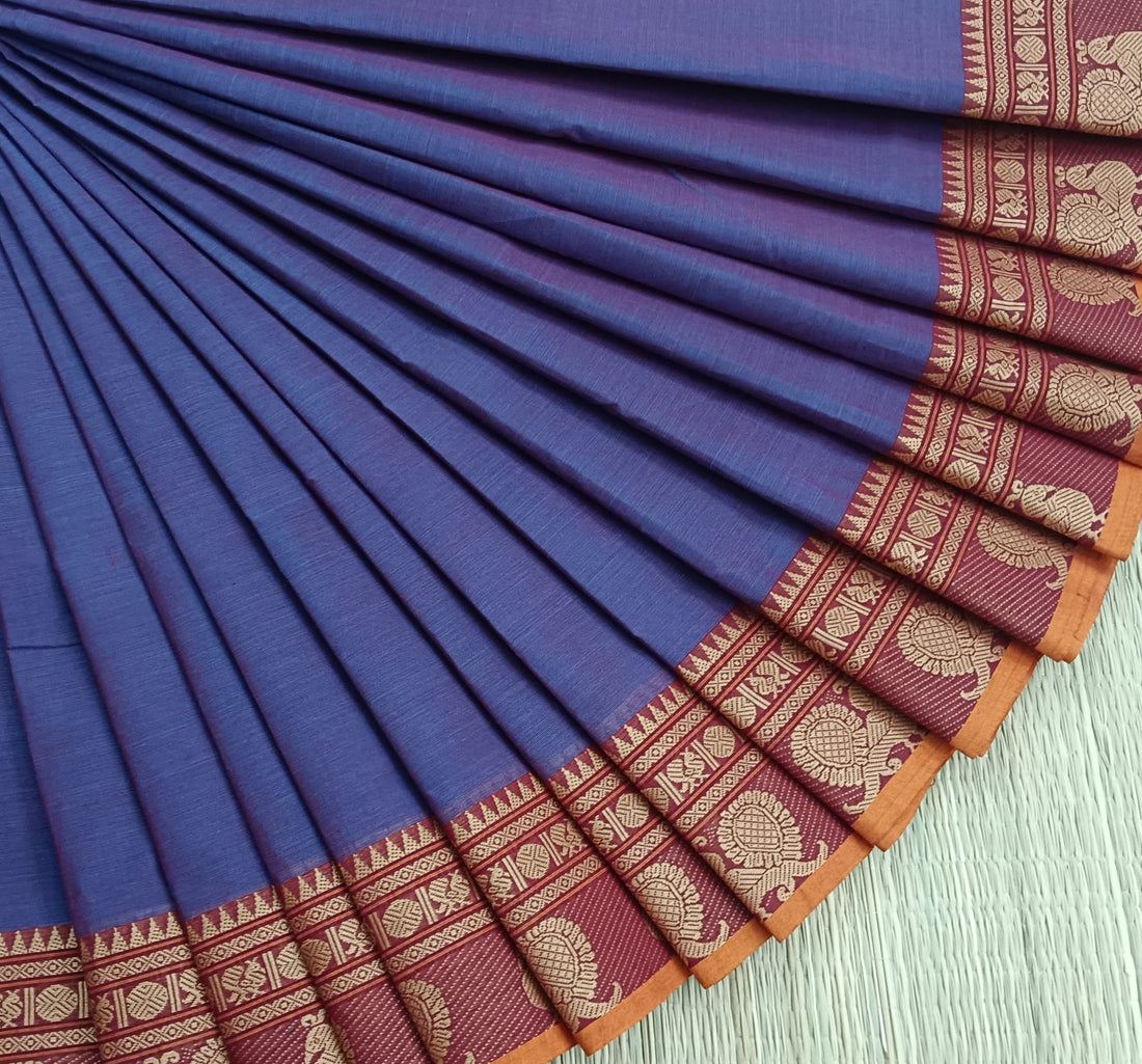 Chettinad Cotton -Daily Wear -Pink mixed Blue- CDW123