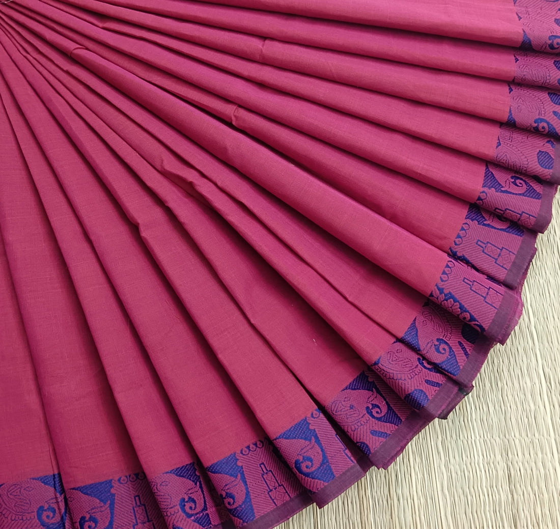 Chettinad Cotton -Daily Wear - Brick Mixed Pink- CDW129