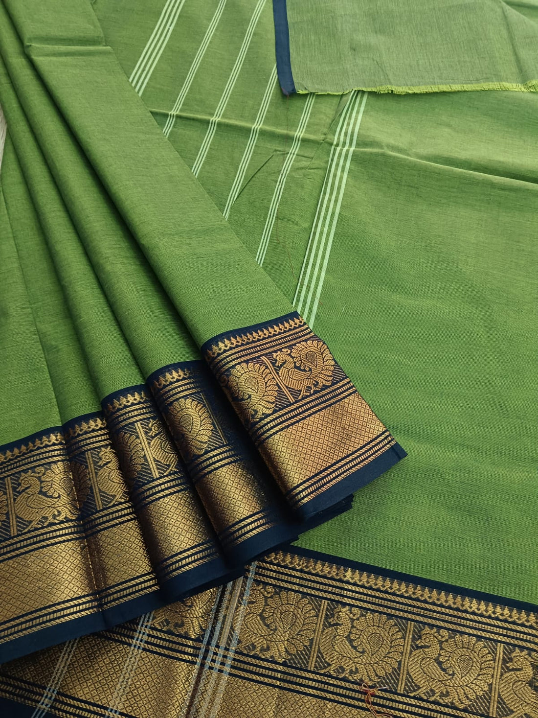 Kanchi Cotton - All Day Fusion -Deep green - KCAF45