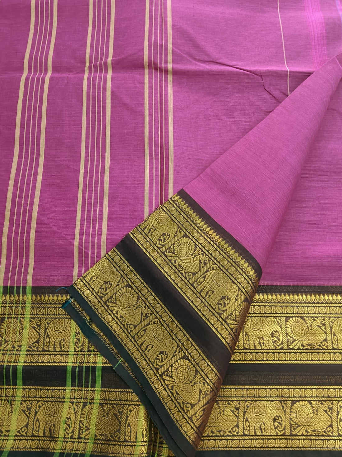 Kanchi Cotton - All Day Fusion - Brown mixed mejantha- KCAF43