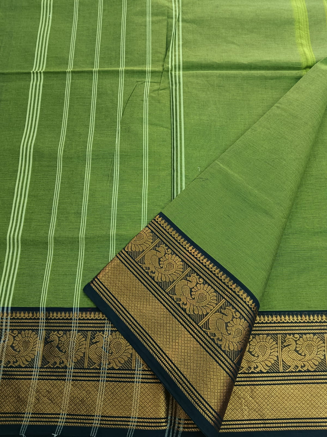 Kanchi Cotton - All Day Fusion -Deep green - KCAF45