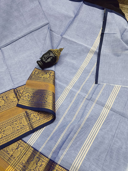 Kanchi Cotton -All Day Fusion - Bluish Grey -KCAF04