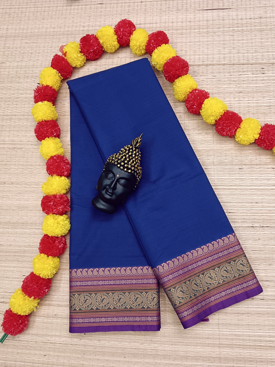 Chettinad Cotton - Office Wear - Royal Blue  CCOW02