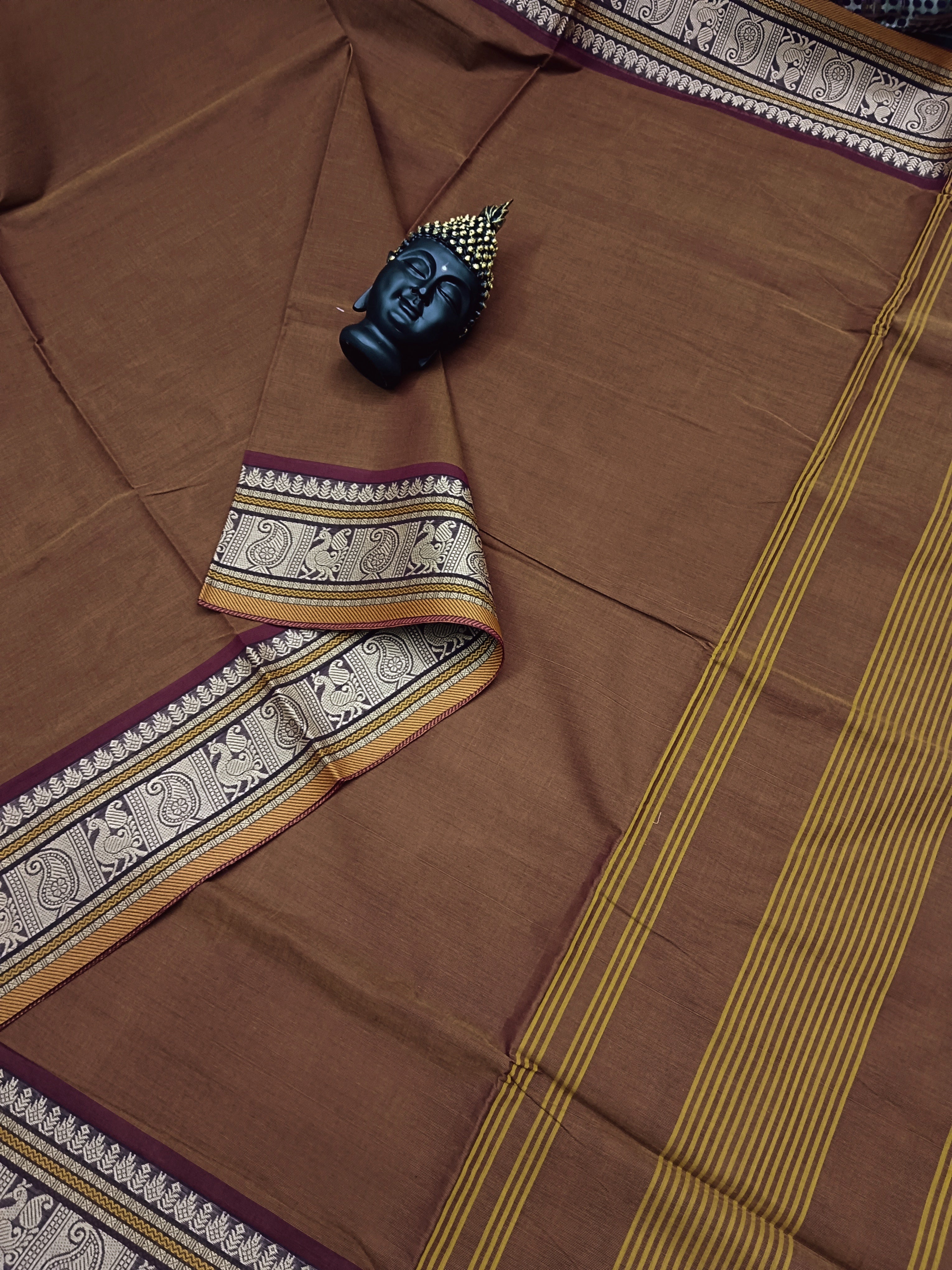 Chettinad Cotton - Office Wear - Honey Brown CCOW04