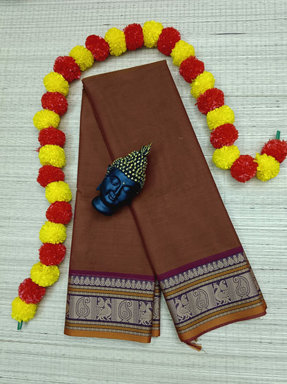 Chettinad Cotton - Office Wear - Honey Brown CCOW04