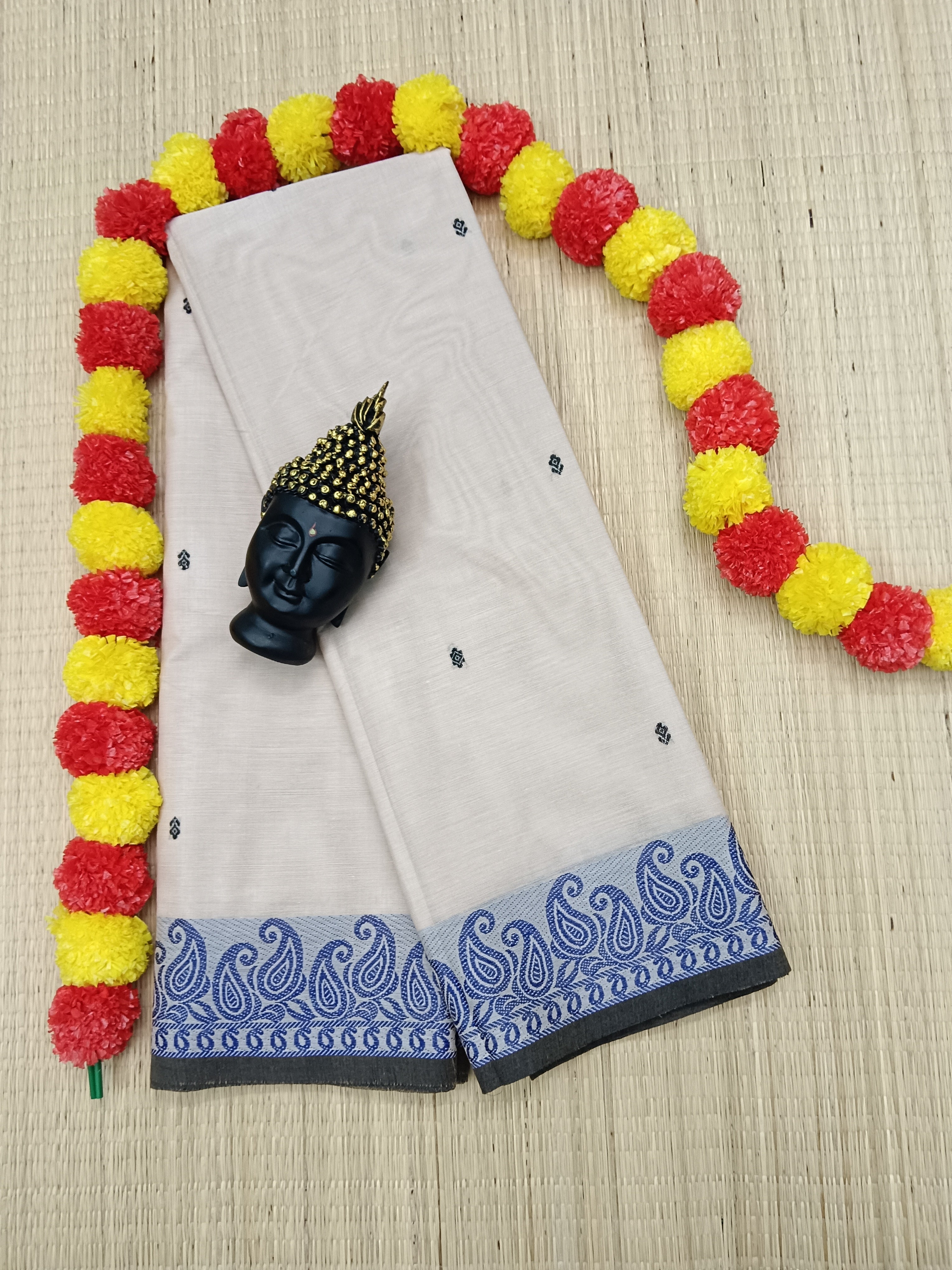 Chettinad Cotton - Office Wear - Half White CCOW09