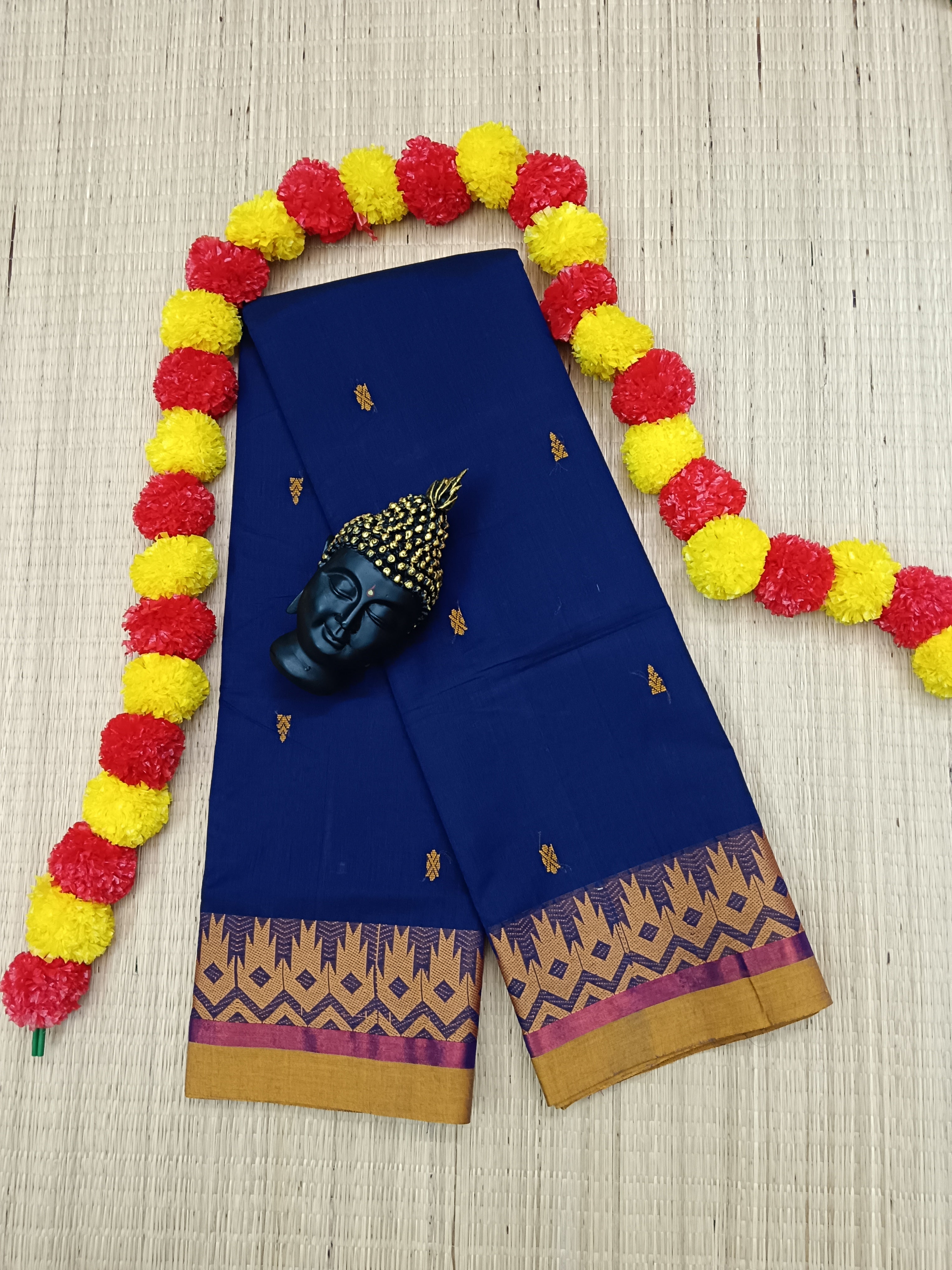 Chettinad Cotton - Office Wear - Royal Blue CCOW11