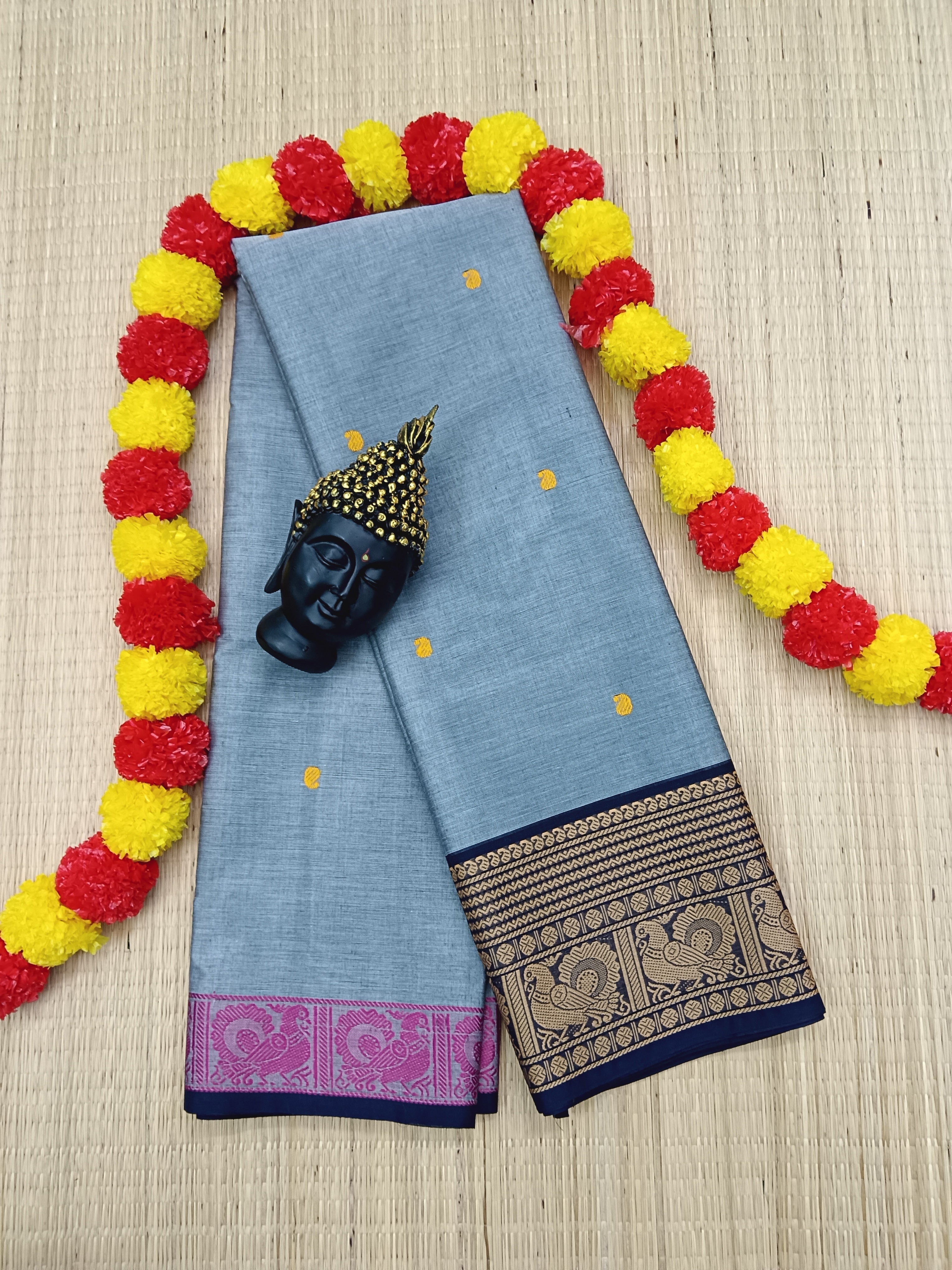 Chettinad Cotton - Office Wear - Grey -CCOW12