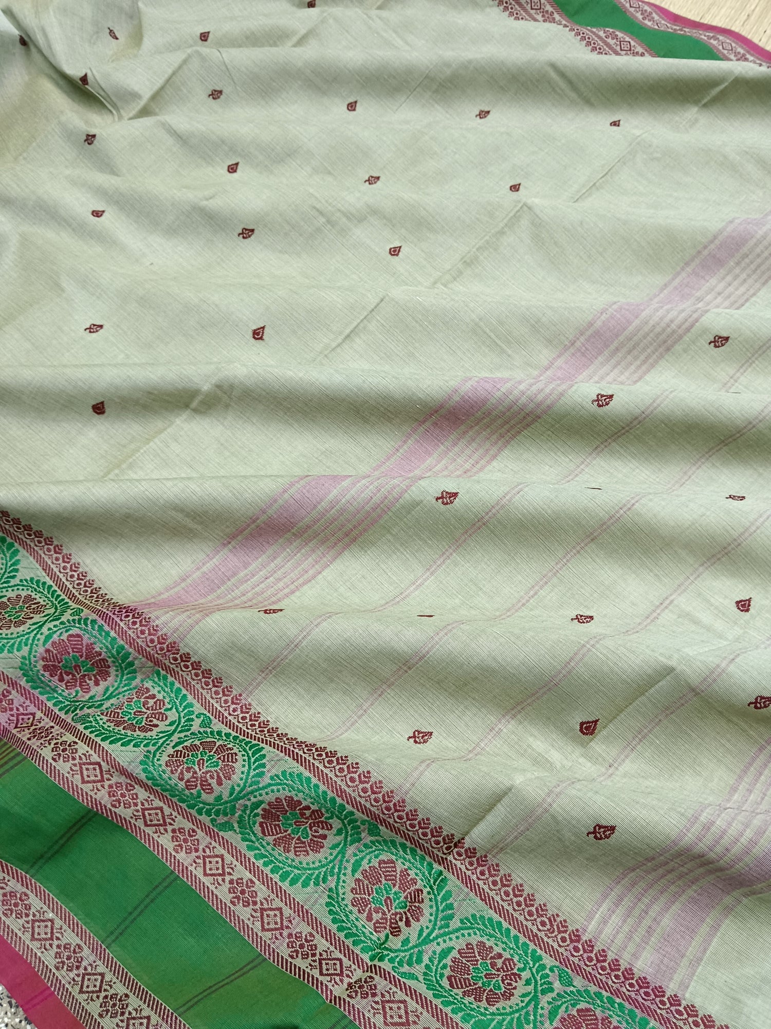 Chettinad Cotton -Office Wear -Light Pista Green - CCOW15