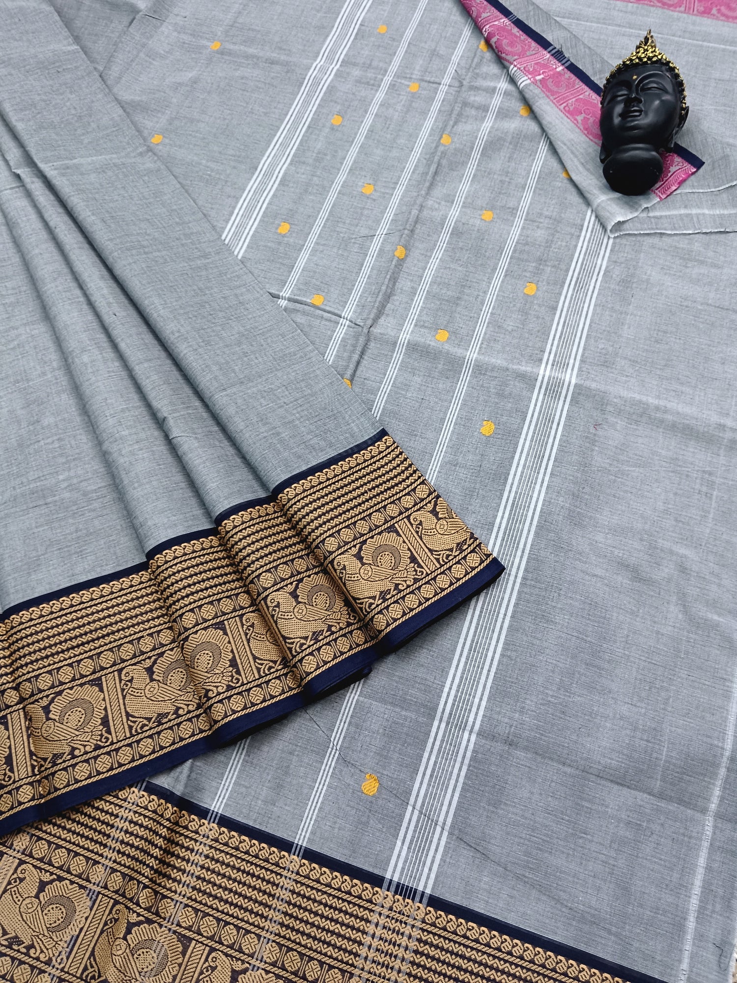 Chettinad Cotton - Office Wear - Grey -CCOW12