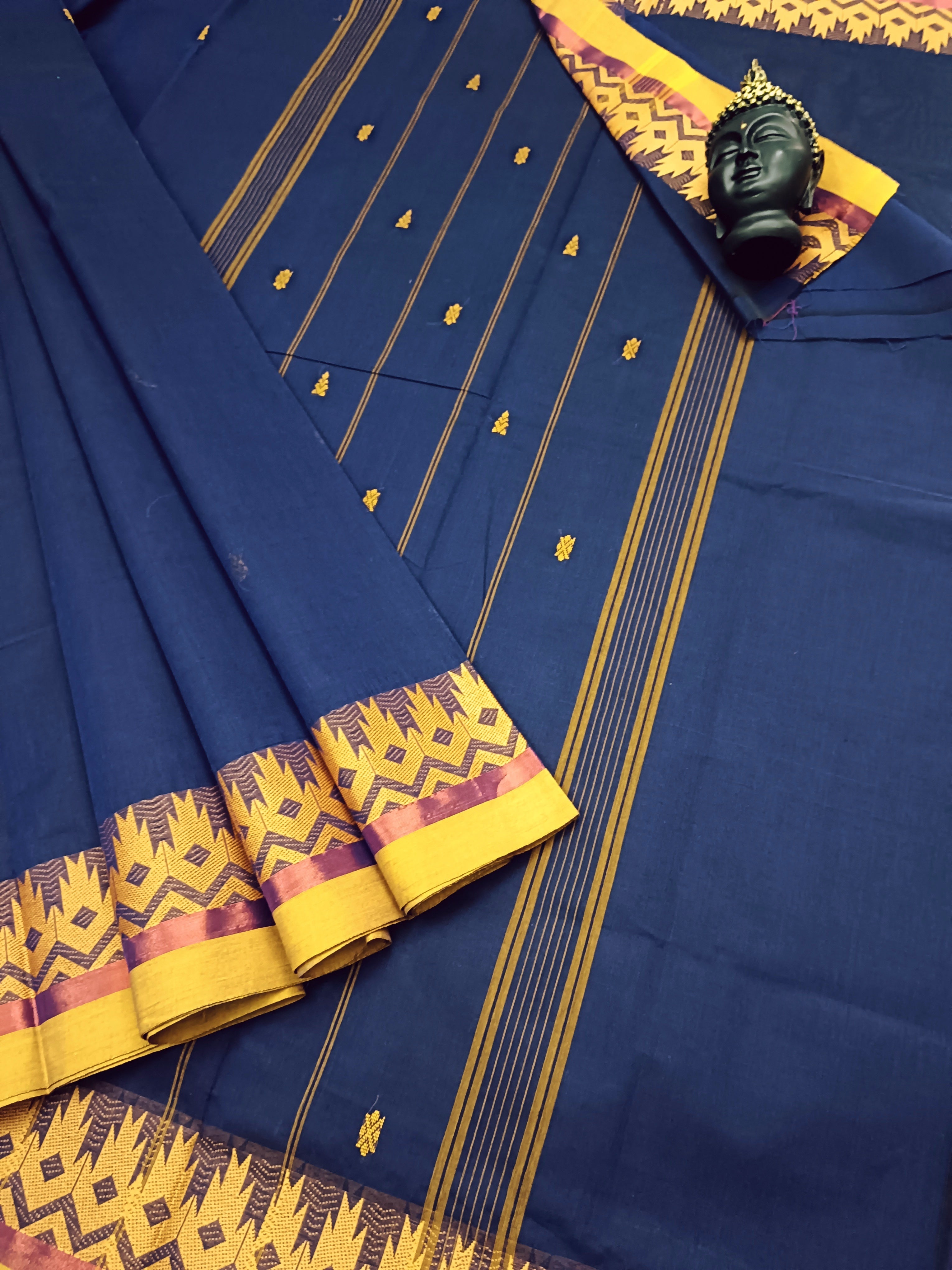 Chettinad Cotton - Office Wear - Royal Blue CCOW11