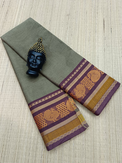 Chettinad Cotton -Daily Wear -Dark Grey-CDW25