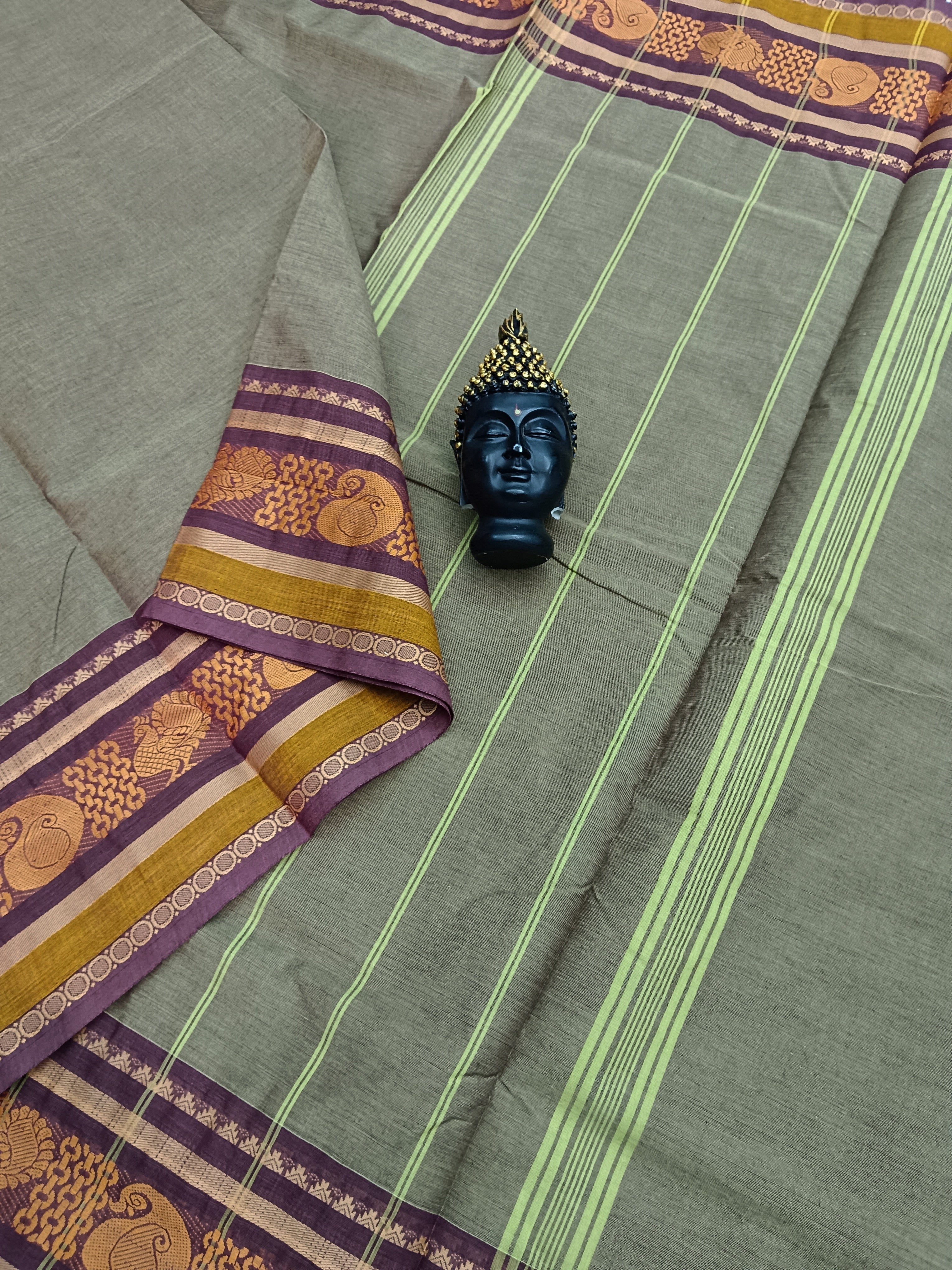 Chettinad Cotton -Daily Wear -Dark Grey-CDW25