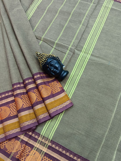 Chettinad Cotton -Daily Wear -Dark Grey-CDW25