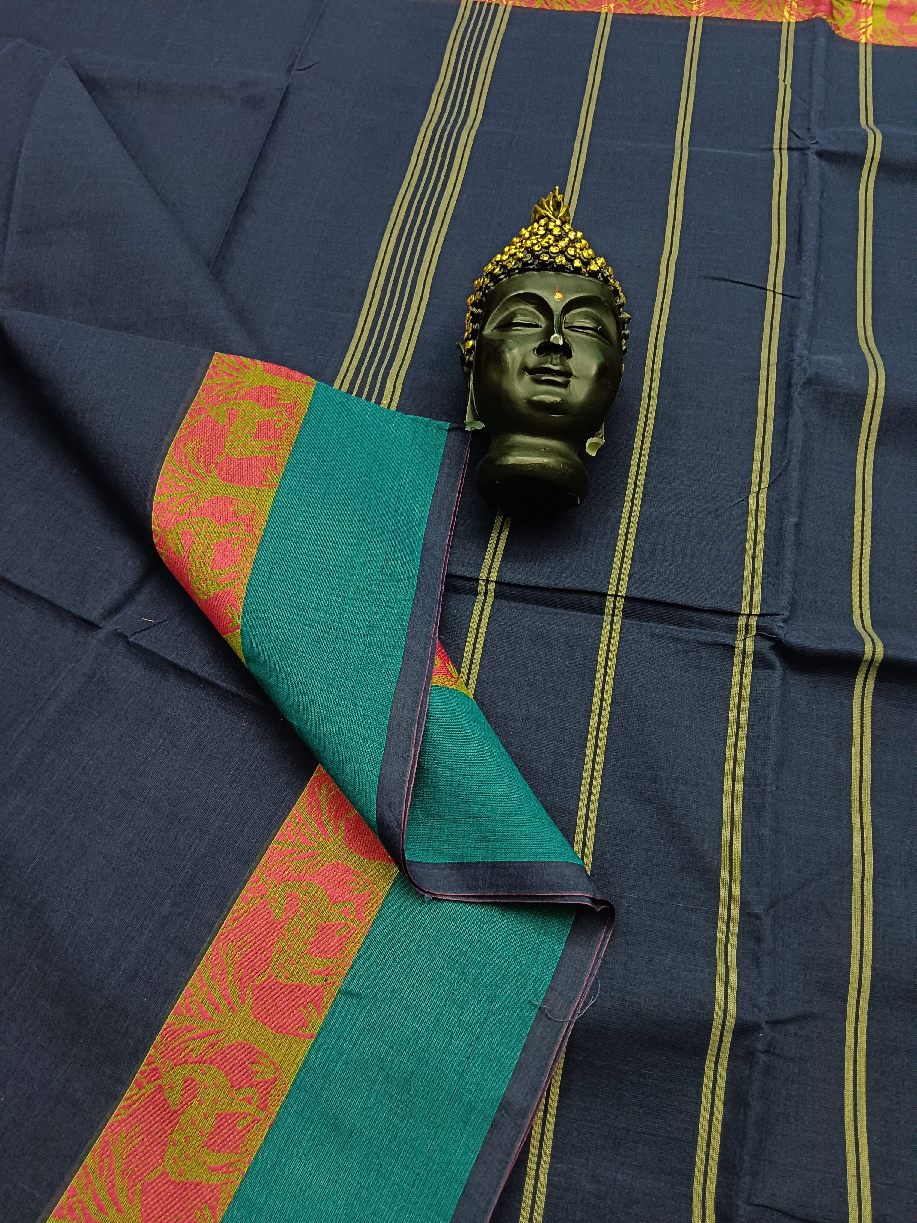 Chettinad Cotton -Daily Wear - Deep Blue -CDW24