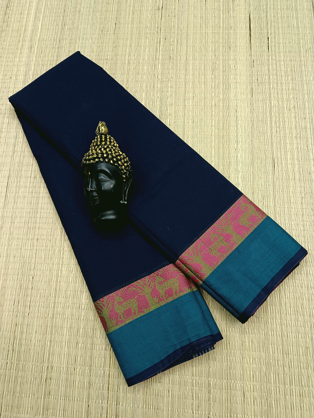 Chettinad Cotton -Daily Wear - Deep Blue -CDW24