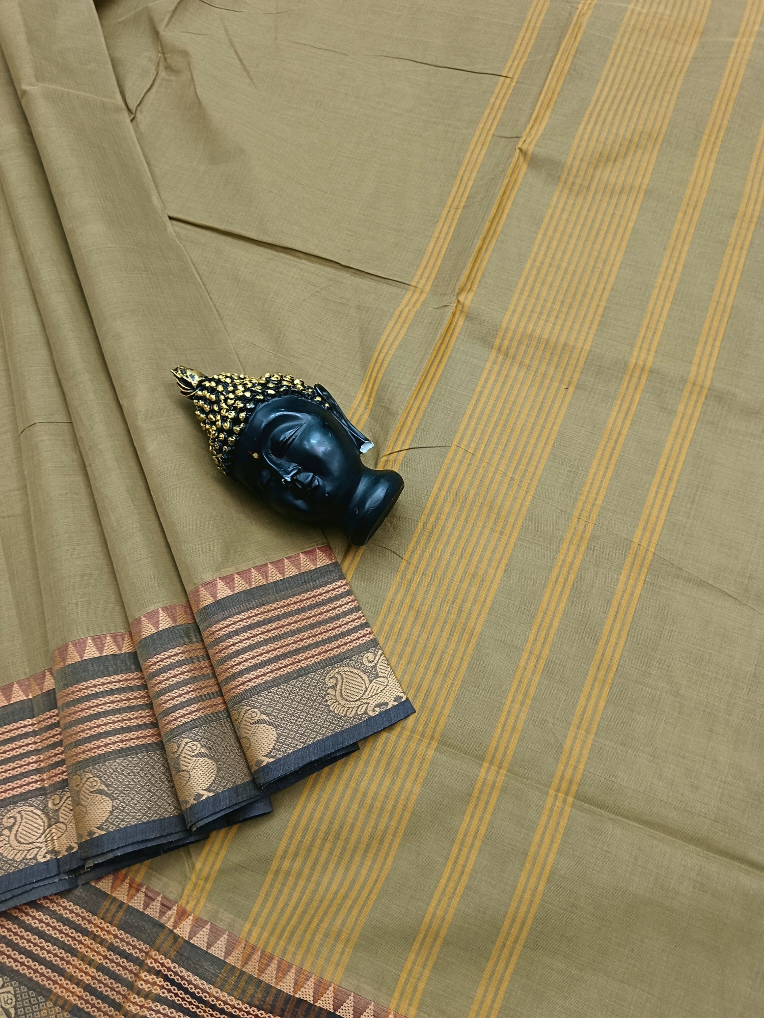 Chettinad Cotton -Daily Wear - Antique Gold Dual Tone -CDW23