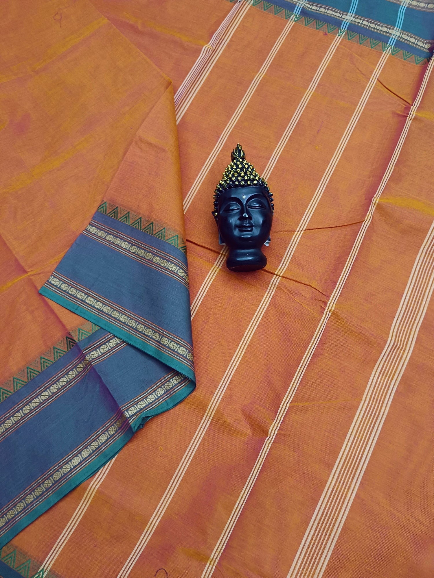 Chettinad Cotton -Daily Wear - pinkish Orange -CDW21