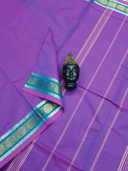 Chettinad Cotton - Daily Wear -Deep Purple - CDW13