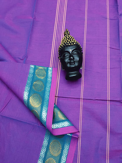 Chettinad Cotton - Daily Wear -Deep Purple - CDW13