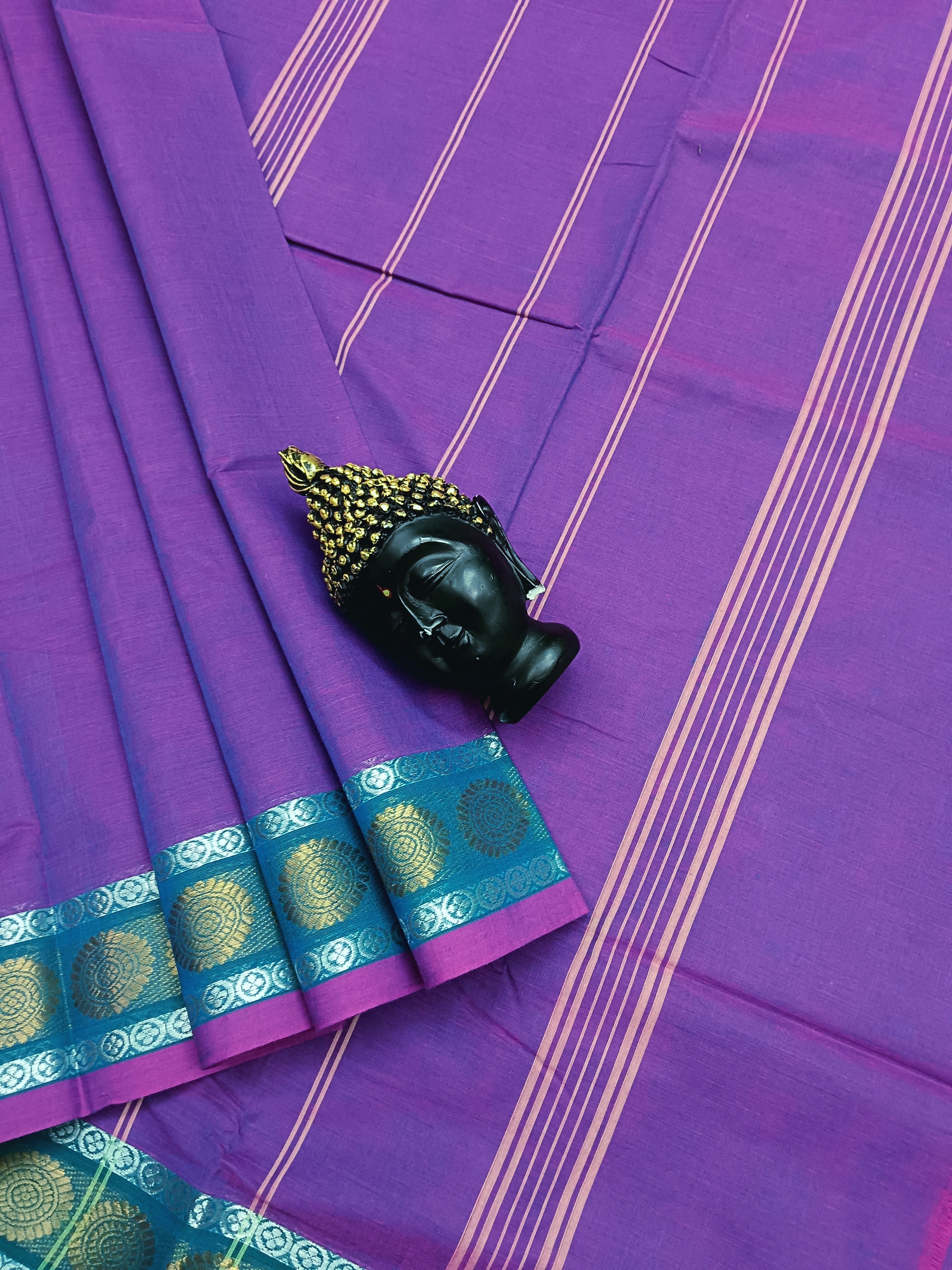 Chettinad Cotton - Daily Wear -Deep Purple - CDW13