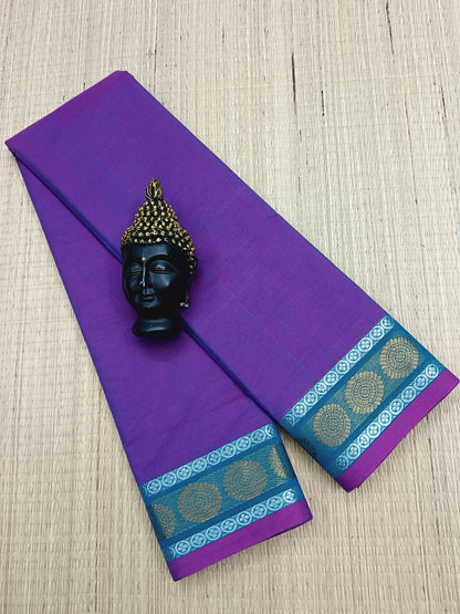 Chettinad Cotton - Daily Wear -Deep Purple - CDW13