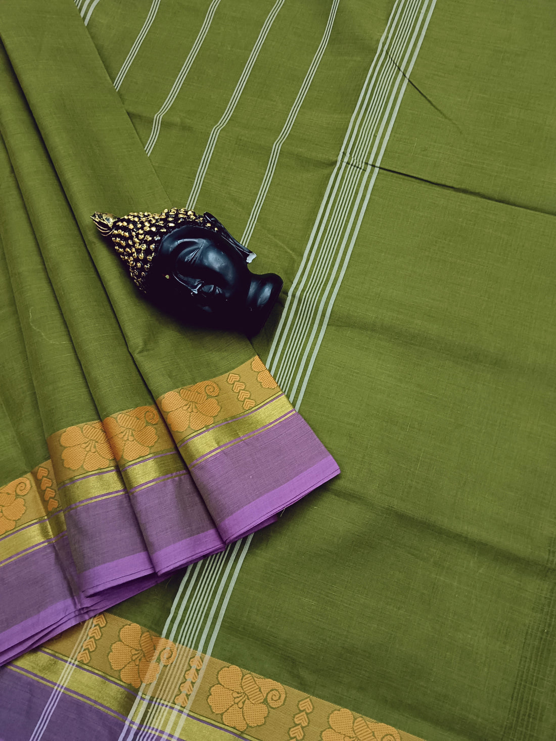 Chettinad Cotton - Daily Wear -Mehandhi green - CDW12