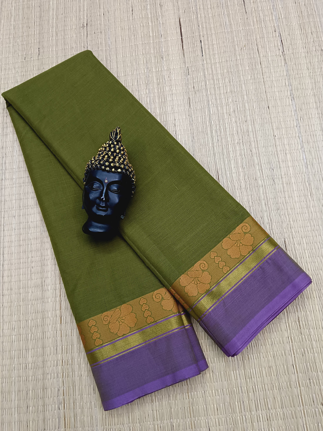 Chettinad Cotton - Daily Wear -Mehandhi green - CDW12