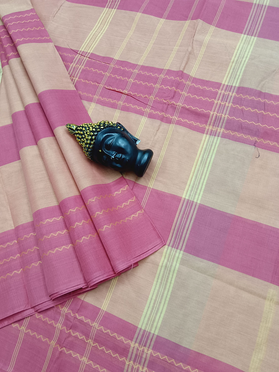 Chettinad Cotton - Daily Wear -Flamingo With Bubblegum Pink- CDW10