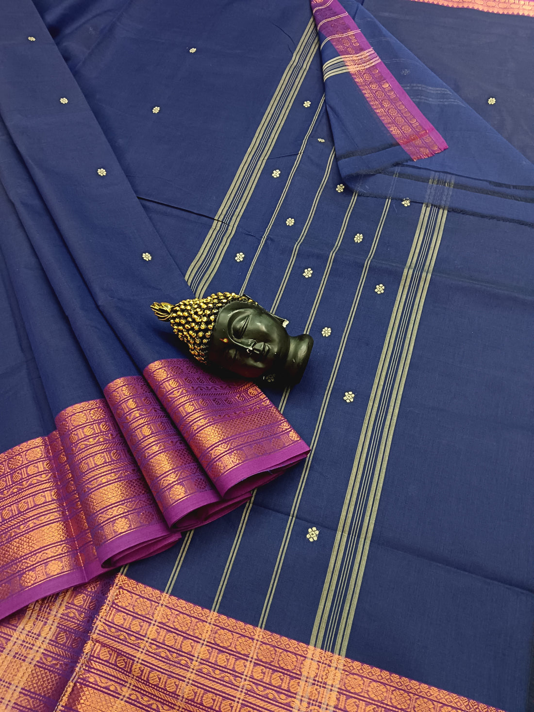 Kanchi Cotton - Festival Fusion - Royal Blue- KCFB13