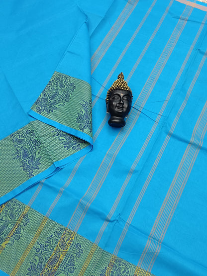 Chettinad Cotton -  Office Wear - Sky Blue- CCOW23