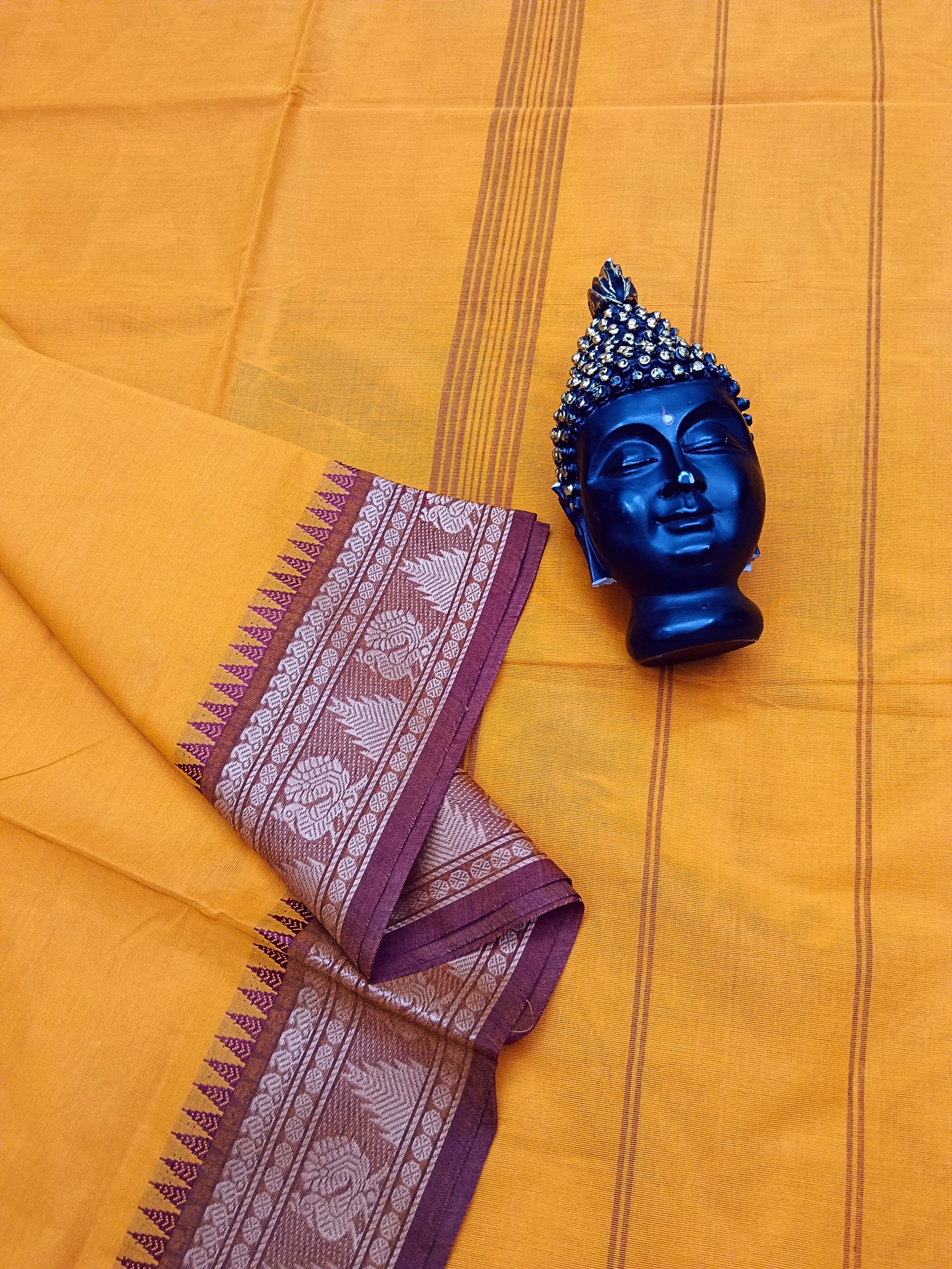 Chettinad Cotton -  Office Wear - Yellow - CCOW22