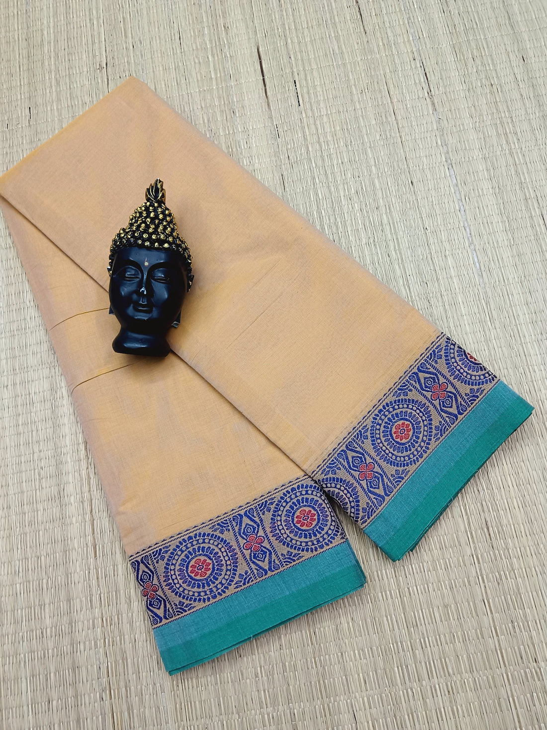 Chettinad Cotton -  Office Wear - Pastel Yellow Orange Dual tone - CCOW21