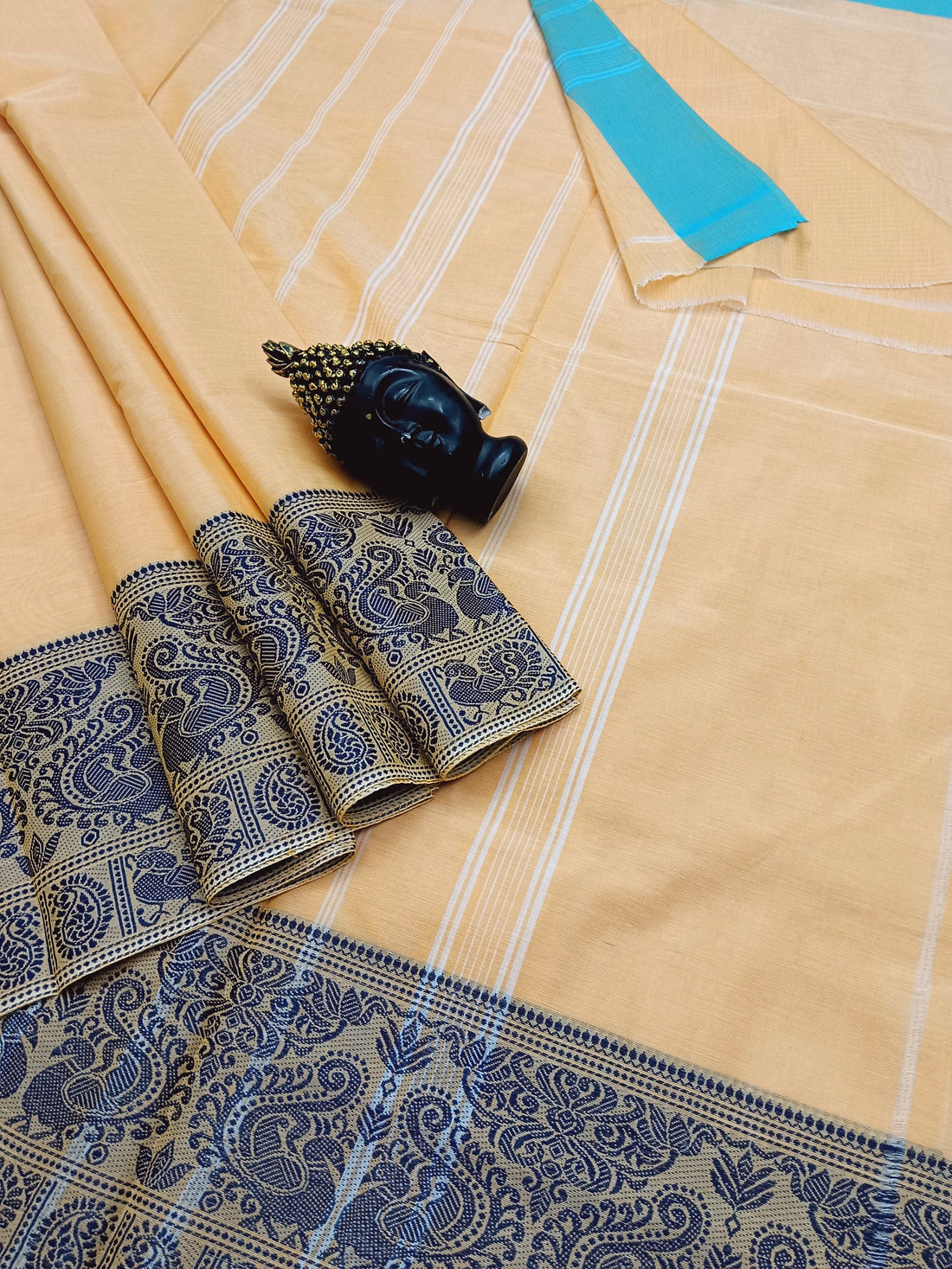 Chettinad Cotton -  Office Wear - Pastel Orange - CCOW19