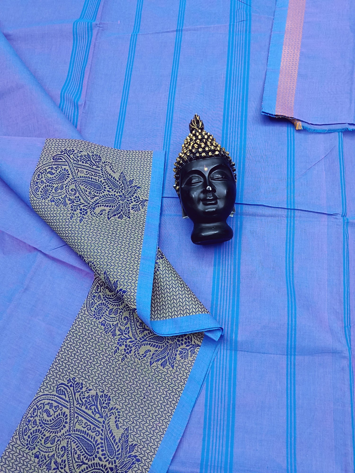 Chettinad Cotton -  Office Wear - Pinkish Blue - CCOW17