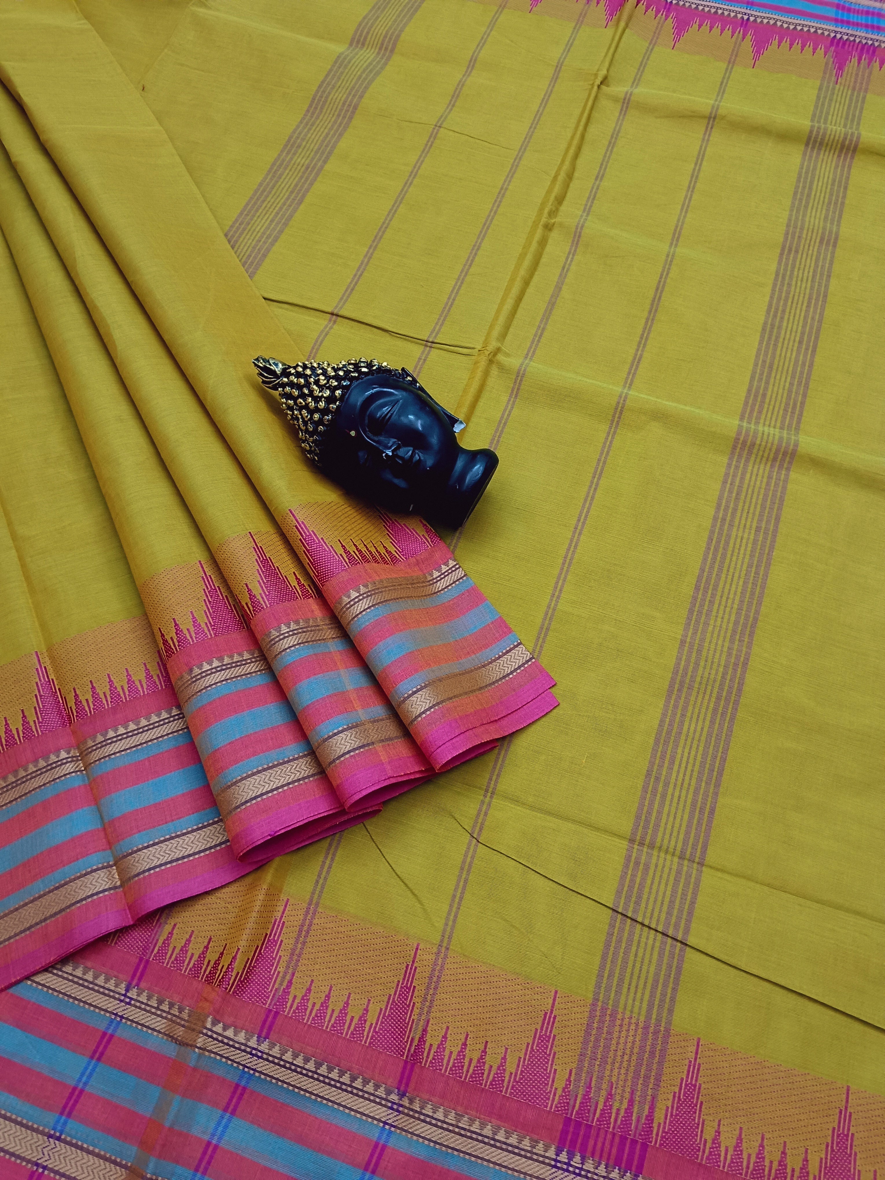 Chettinad Cotton -  Office Wear - Yellow  - CCOW16