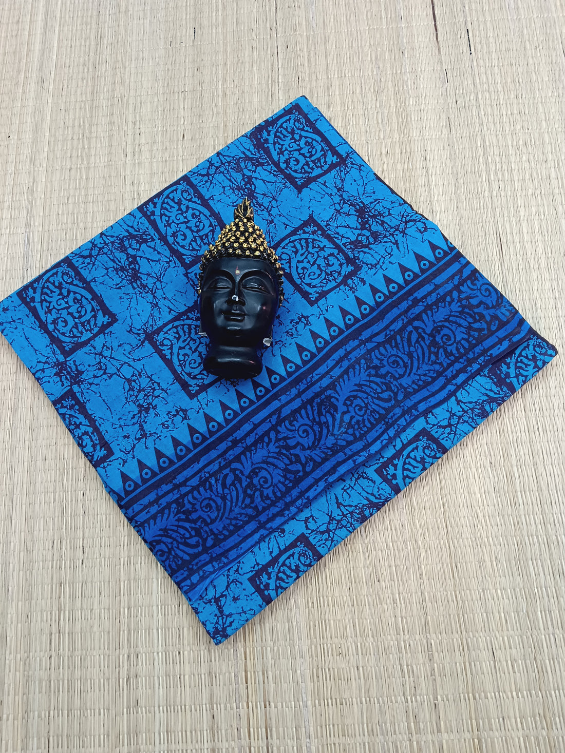 Madurai Sungudi Cotton - Chindhamani Blue- 09