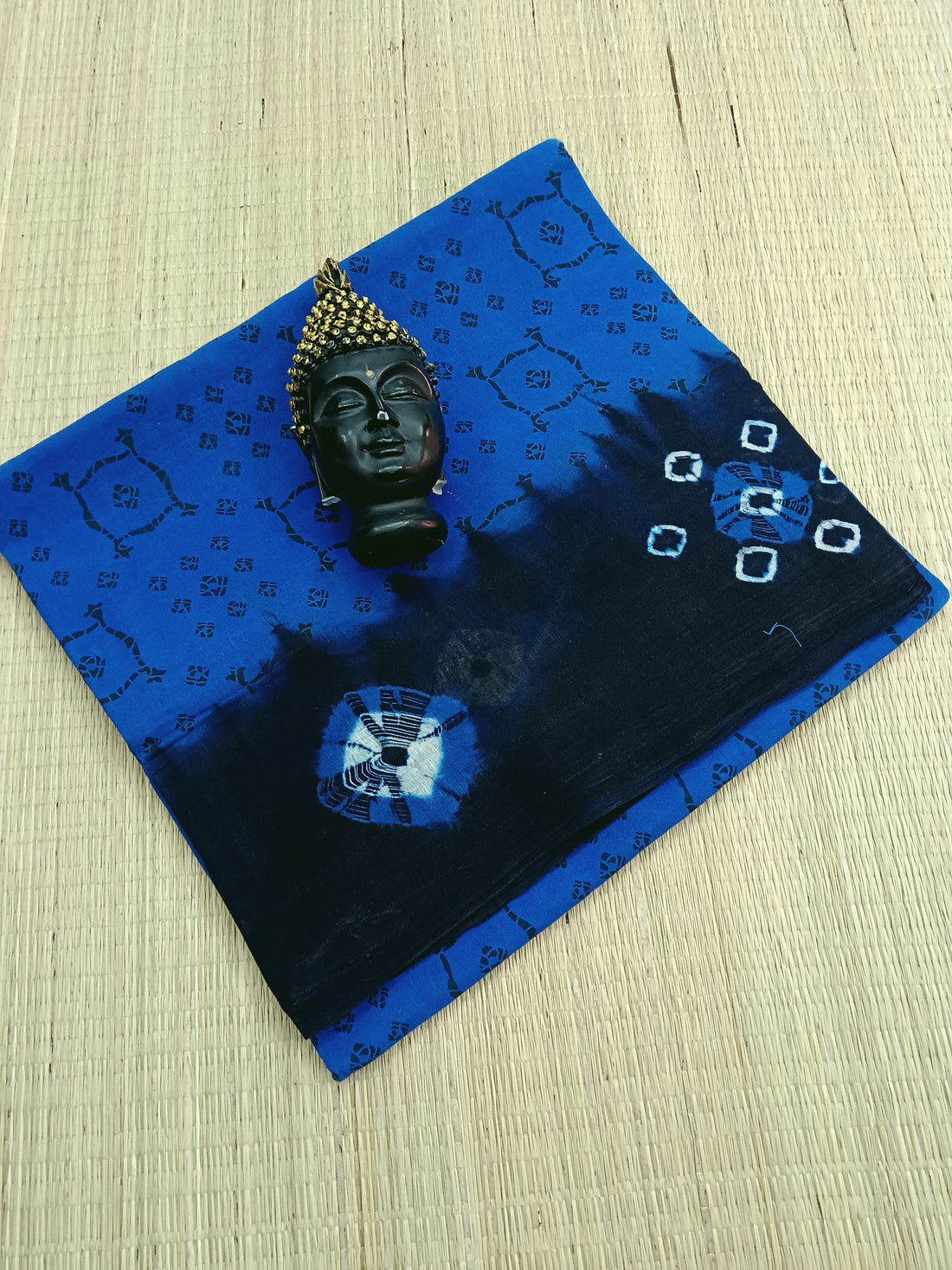 Madurai Sungudi Cotton - Electric Blue- 10