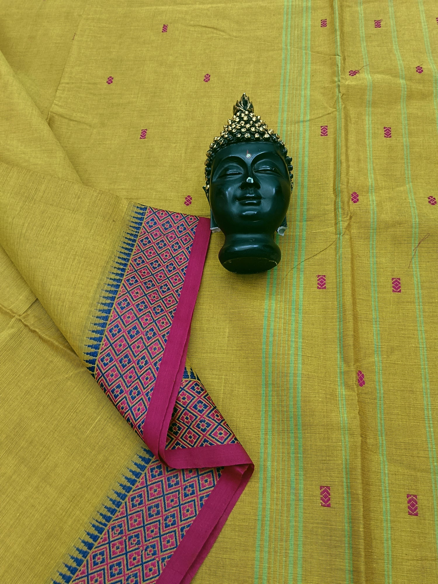 Chettinad Cotton -  Office Wear -Yellow Green- CCOW36