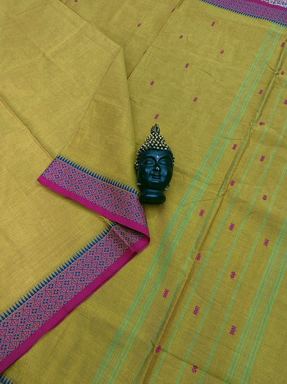 Chettinad Cotton -  Office Wear -Yellow Green- CCOW36