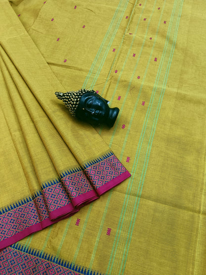 Chettinad Cotton -  Office Wear -Yellow Green- CCOW36